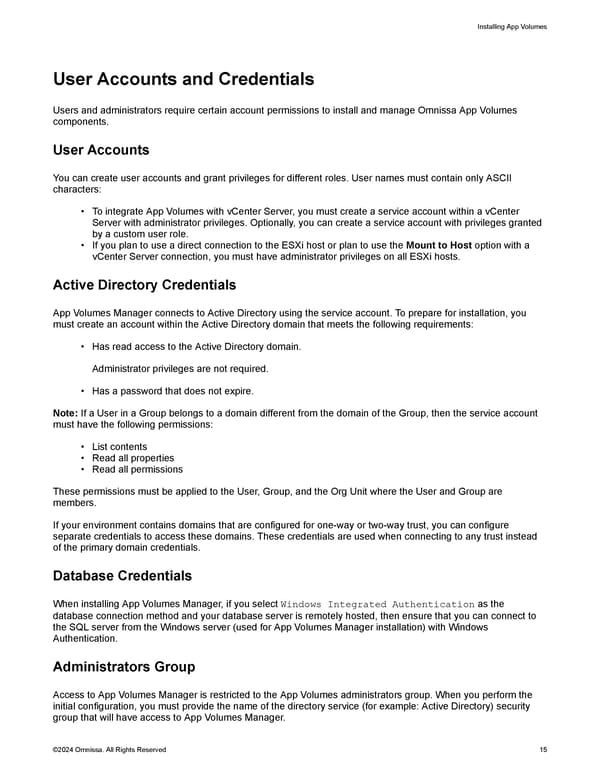 Omnissa App Volumes Install Guide - Page 15