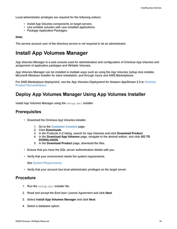 Omnissa App Volumes Install Guide - Page 16