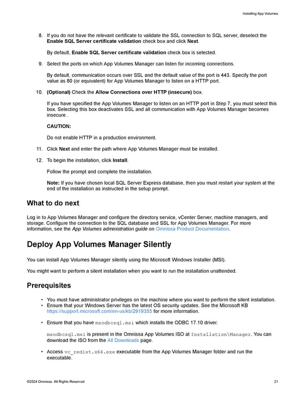 Omnissa App Volumes Install Guide - Page 21