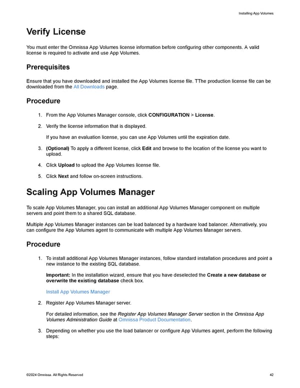 Omnissa App Volumes Install Guide - Page 42