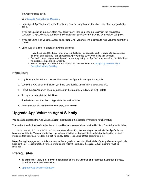 Omnissa App Volumes Install Guide - Page 50